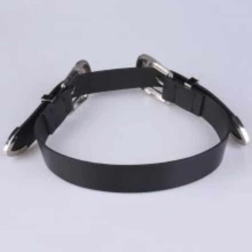 ONE LEFT! Double Buckle Belt Celtic Design - Picture 5 of 8